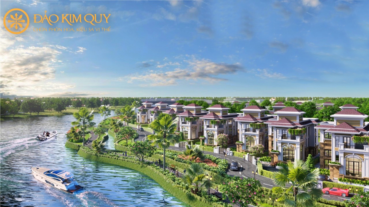 biệt thự đơn lập đảo kim quy